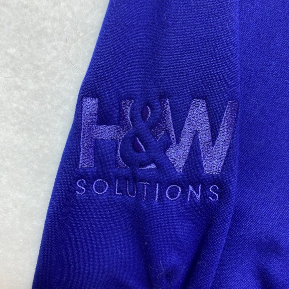 The North Face Fleece Jacket Womens Large Electric Blue Logo Full Zip - Picture 6 of 10